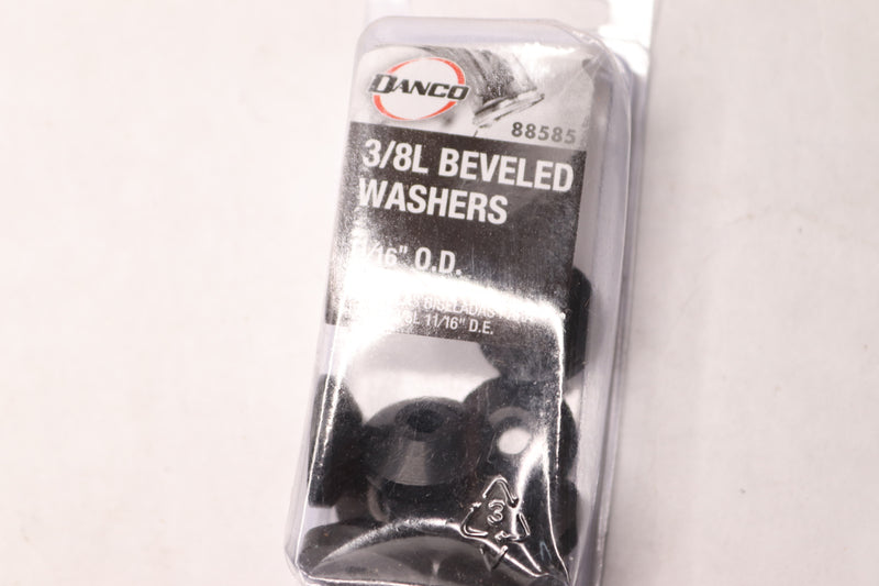 (10-Pk) Danco Rubber Beveled Washer Black 11/16" 88585