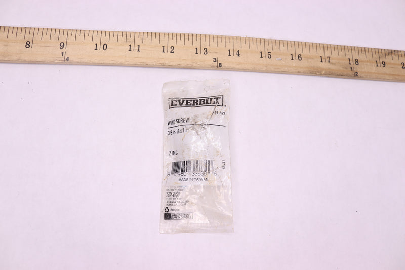 Everbilt Zinc Winged Screw 3/8"-16 x 1" 181 522