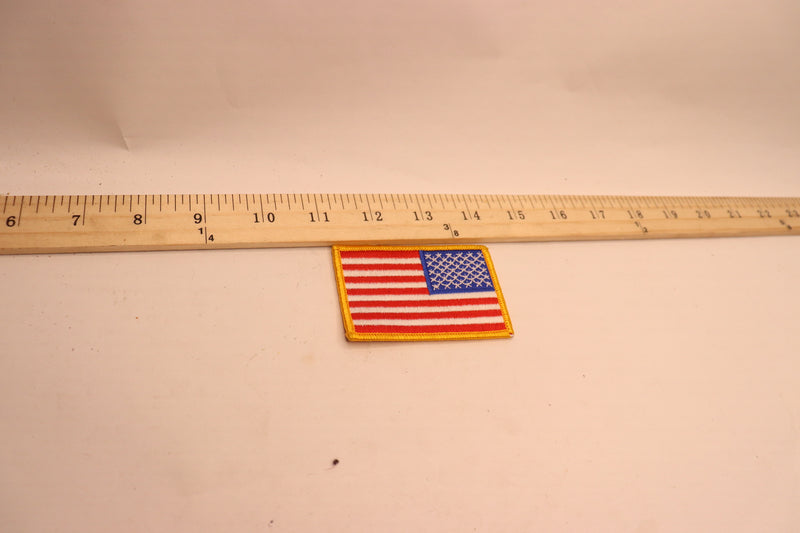 Tactical Patches of USA US American Flag Reverse w/ Hook and Loop 3" x 2"