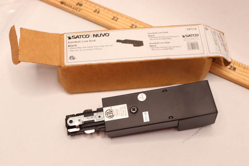 Satco Nuvo Conduit Live End Connector Black TP170