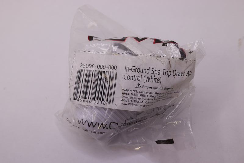 CMP Standard Top Draw Air Control Crescent Shaped White 1-3/4" HS 25098-000-000