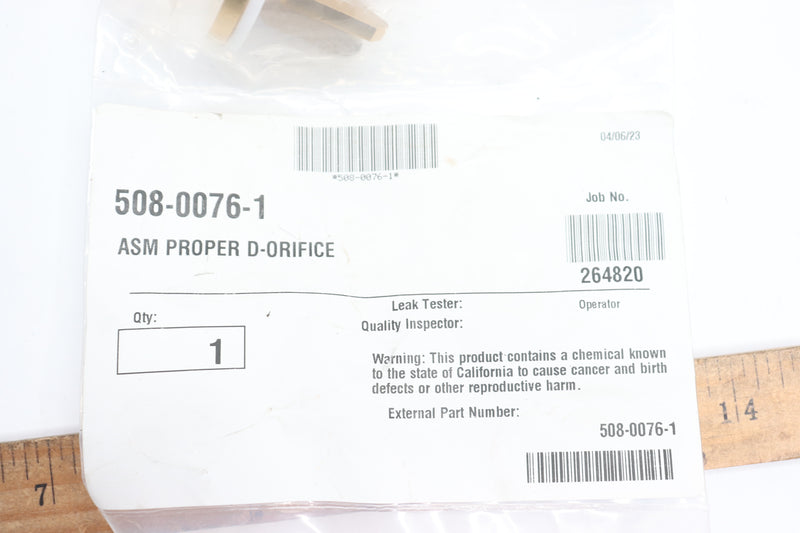 ASM Proper D-Orifice 508-0076-1