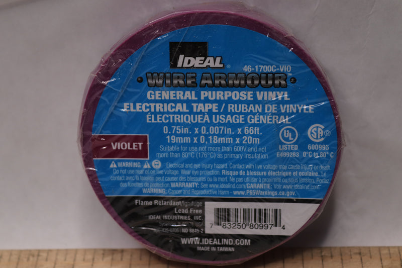 Ideal General Purpose Electrical Tape Violet 0.75." x 0.007" x 66' 46-1700C-VIO