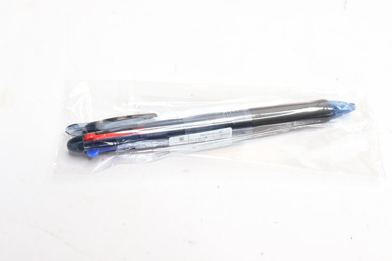 Zebra Clip-On G Series 3 Color Ballpoint Multi Pen Clear Body 0.7 MM B3A3-C