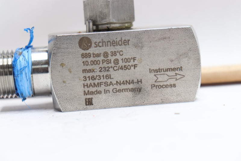 Schneider E Series Hand Valve Type H 689BAR 10000PSI