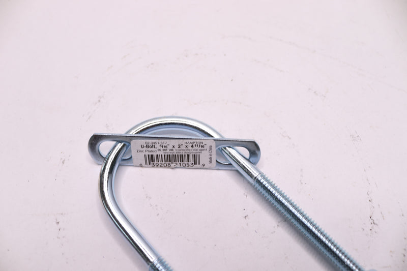 Hampton Medium Clothesline Bolt Hook Zinc-Plated Silver Steel 7.25"L