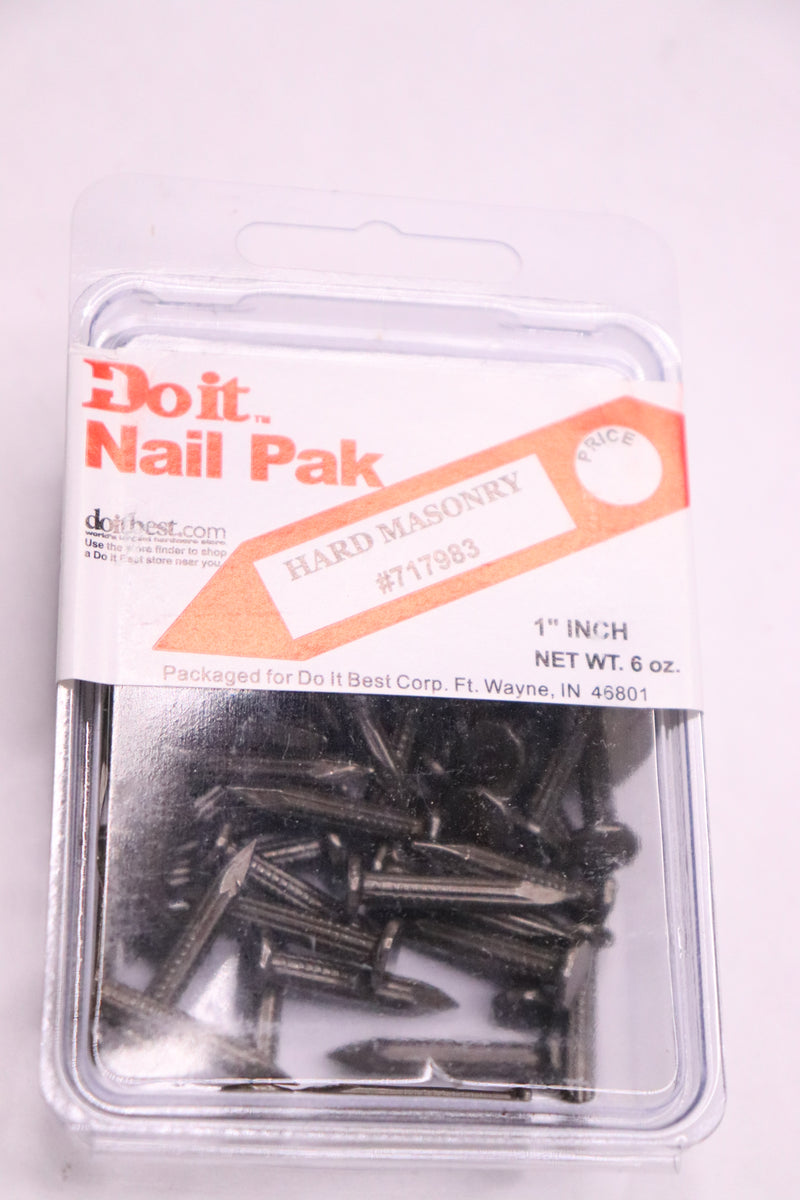 (70-Pk) Do It Hardened Fluted Masonry Nails Steel 9 Gauge 2D x 1" 717983