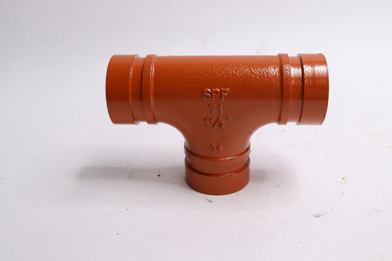 Gruvlok Ductile Iron Grooved Tee Fitting 1-1/2" 390016764