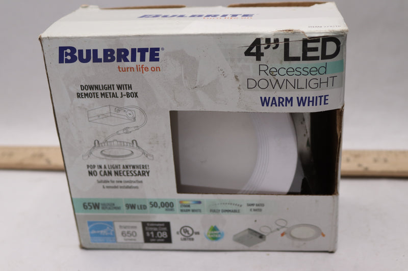 Bulbrite LED Recessed Can Retrofit Kit with 4" Recessed Housing 773210
