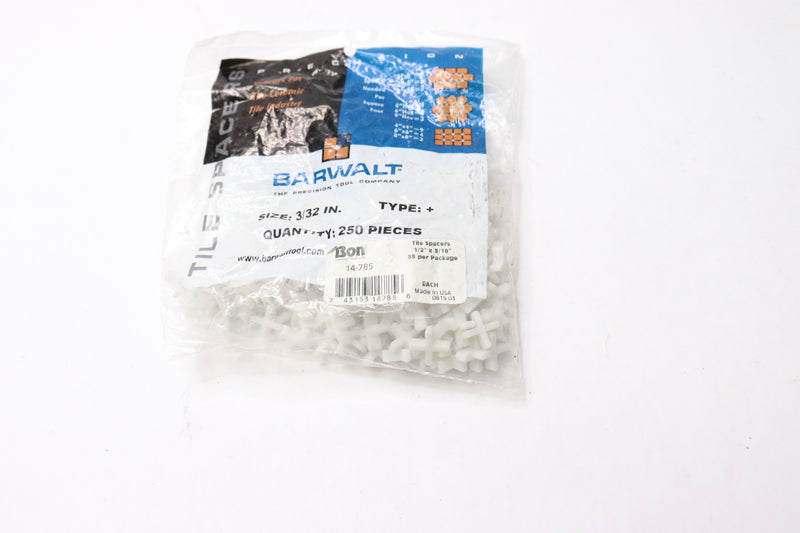 (250-Pk) Barwalt Tile Spacer White 1/2" x 3/16" 14-785