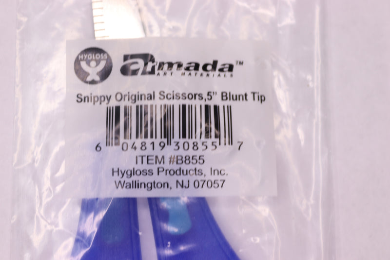 Armada Art Snippy Blunt Tip Scissors Stainless Steel Blades Blue 5" S855