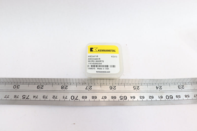 Kennametal Solid Carbide Micro Inserts 0.094" Min. Bore 0.281" Max. Bore 1256315