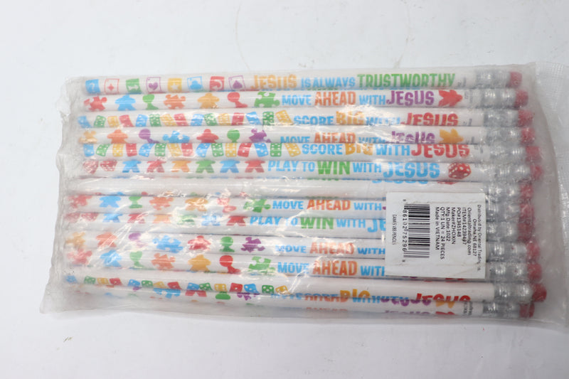 (24-Pk) Oriental Trading Board Game VBS Pencils 14239497