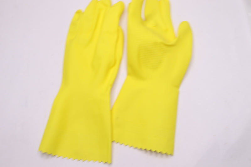 (12-Pairs) Liberty Latex Household Liquid Proof Unsupported Glove Yellow 12"