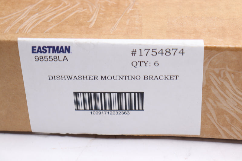 (6-Pk) Eastman Universal Dishwasher Mounting Kit Countertop Mount - Unopened