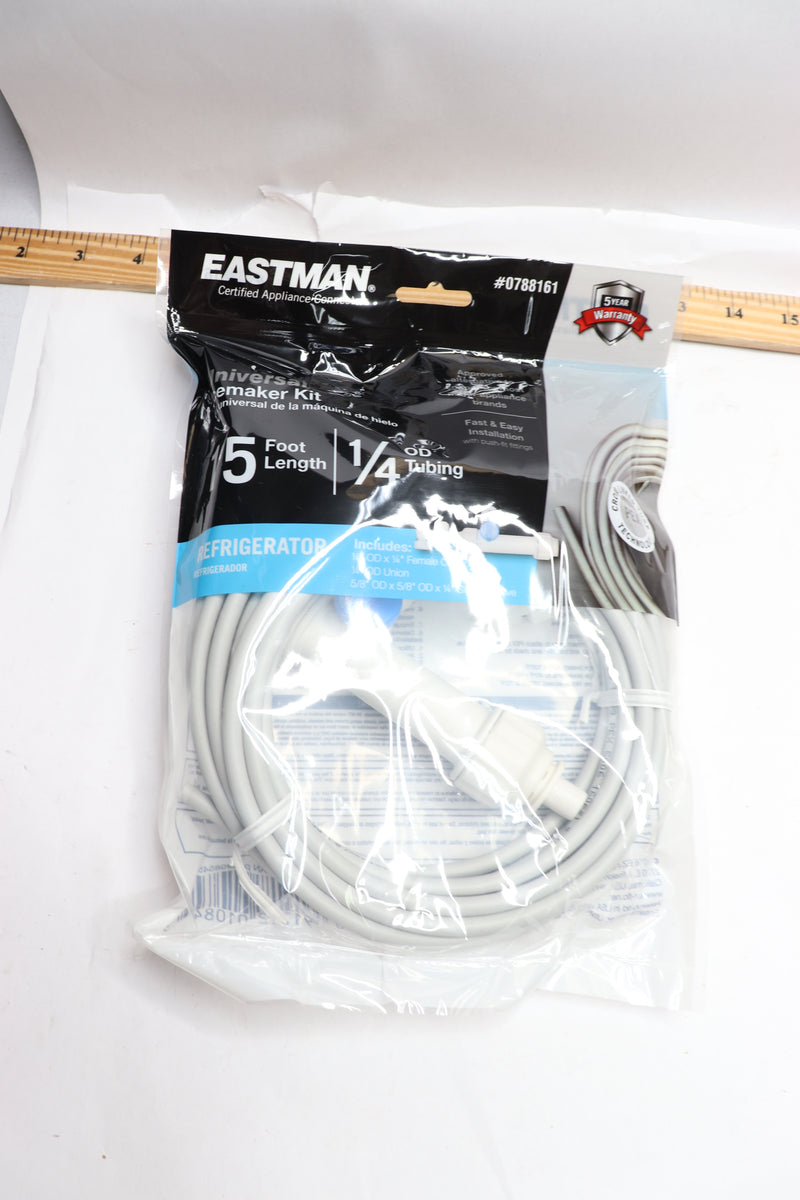 Eastman Ice Maker Installation Kit 1/4" Comp Inlet x 1/4" Comp Outlet PEX 15-Ft