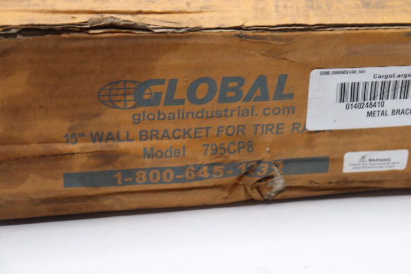 (2-Pk) Global Wall Bracket Kit 15" For Tire Rack 795CP8