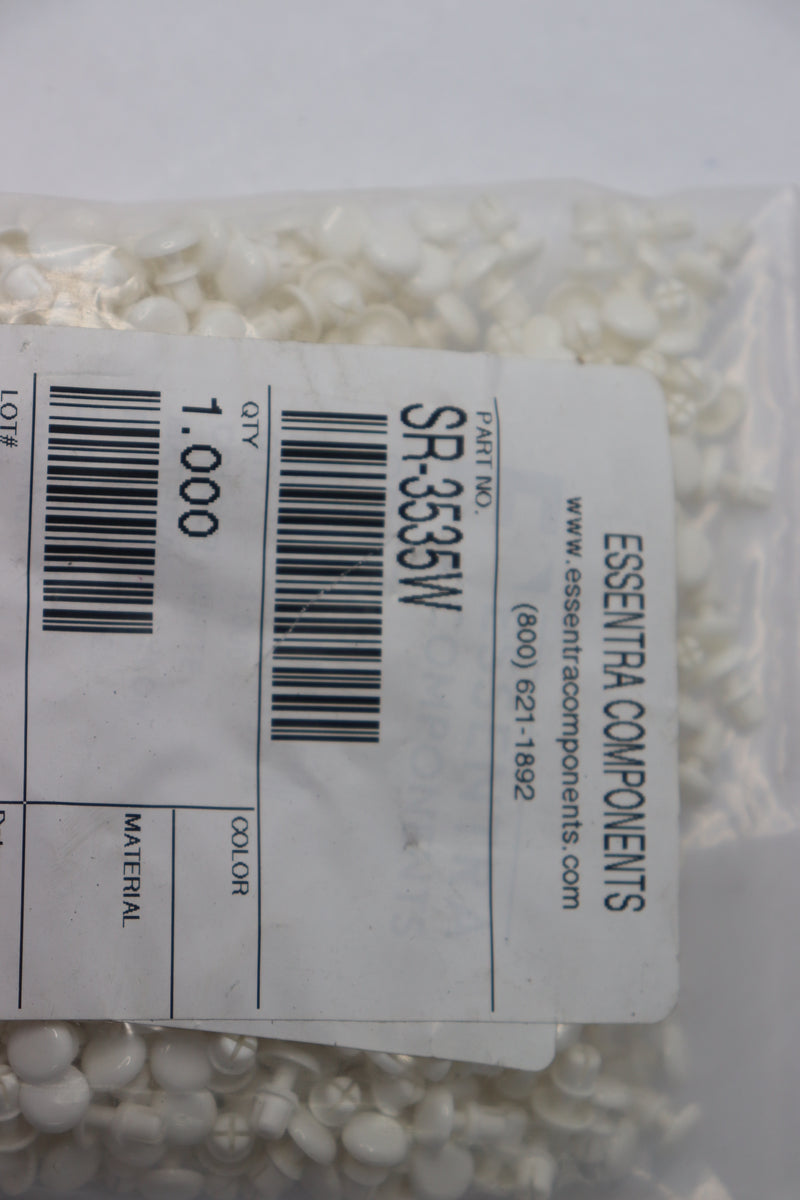 (1000-Pk) Essentra Components Rivet Snap Nylon White 0.140" SR-3535W