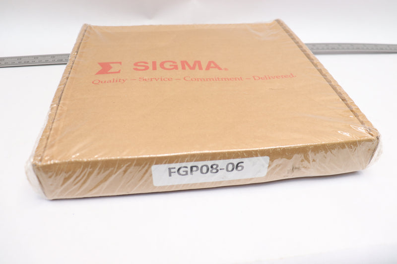 Sigma Gasket Hex Bolt and Nut Zinc Plated Rubber Face 6" x 3-1/2" x 1/8" x 3/4"