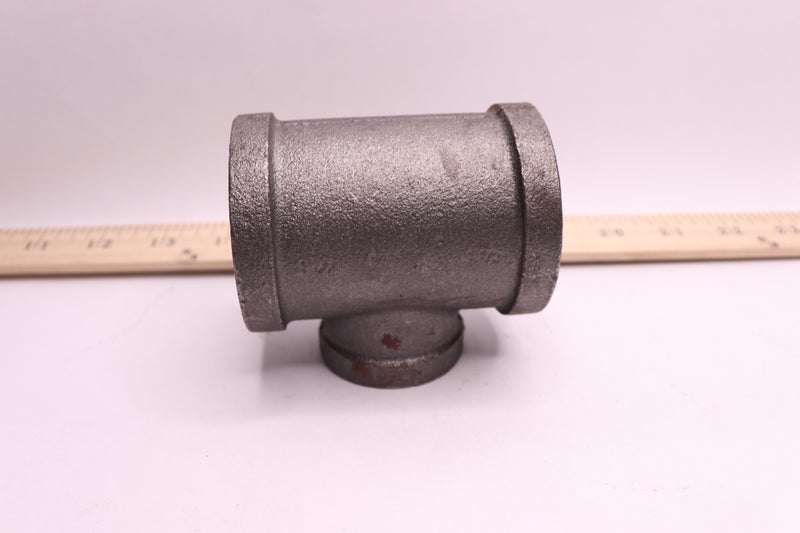 Value Collection Pipe Reducing Tee Malleable Iron Black Class 150 74026113