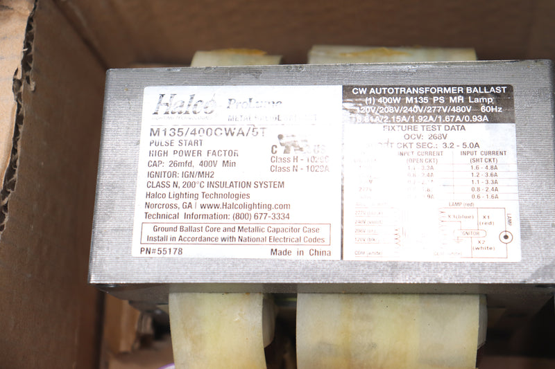 Halco Metal Halide Ballast M135 5T Pulse Start Kit 400W M135/400CWA/5T/K