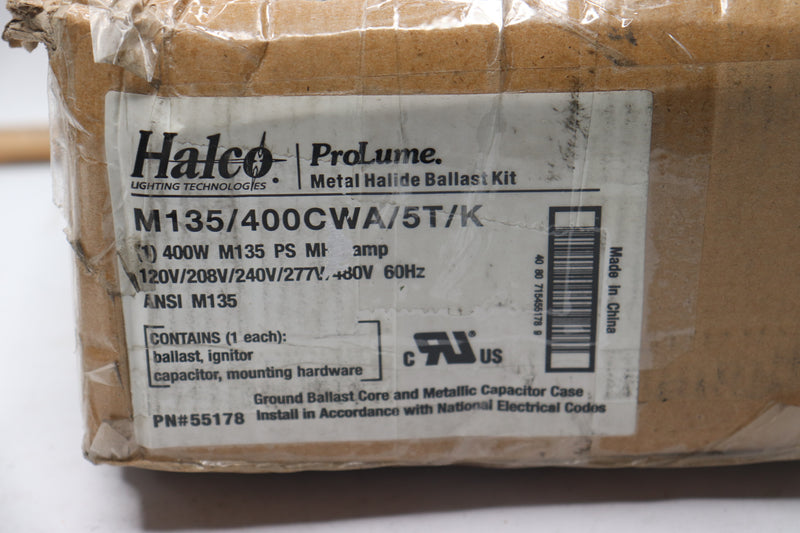 Halco Metal Halide Ballast M135 5T Pulse Start Kit 400W M135/400CWA/5T/K