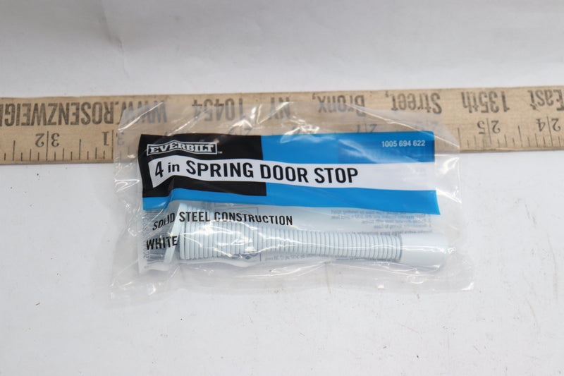 Everbilt Spring Door Stop White 4" 1005694622