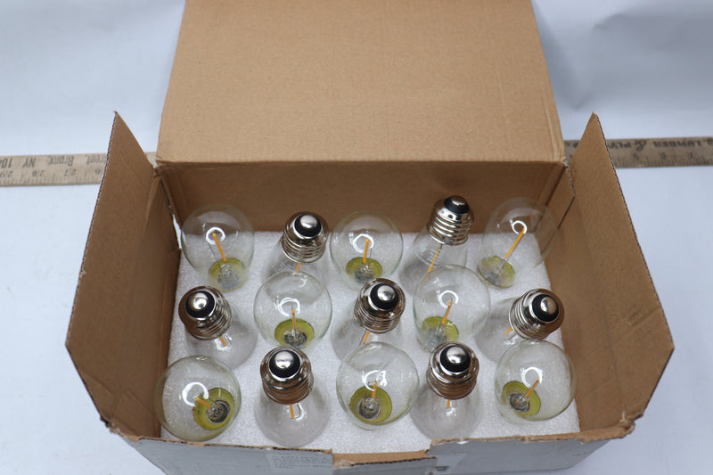 (15-Pk) Bulbrite Replacement Shatterproof & Waterproof S14 LED String Light Bulb