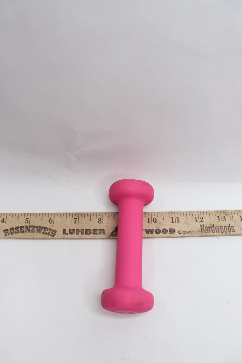 Crown Non-slip Vinyl Hand Weight Pink 1 lb for Women