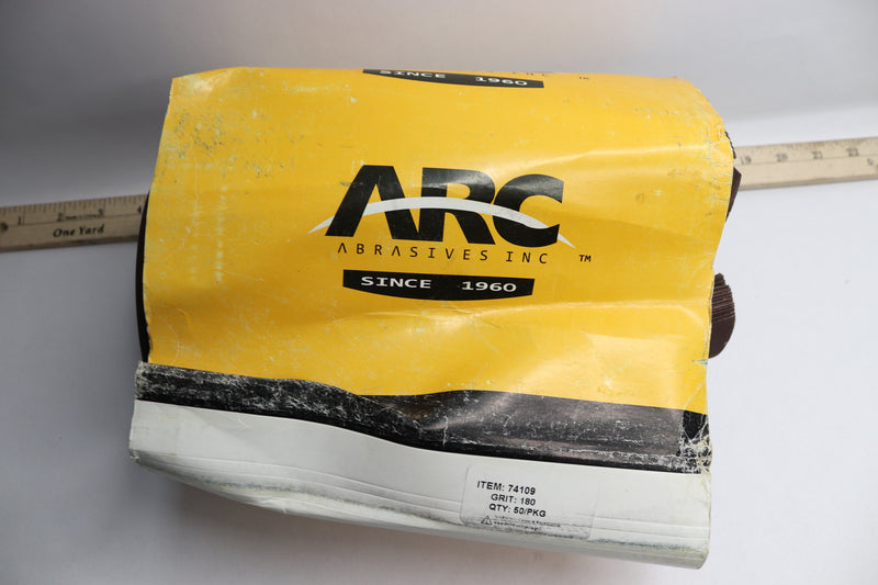 (50-Pk) ARC Abrasives Cloth Sheet 180 Grit 9" X 11" 74109