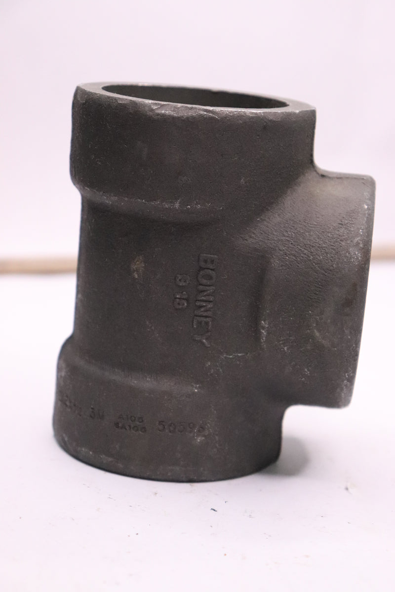 Bonney Socket Weld Tee Carbon Steel 2" X 2" X 1/2" 50596