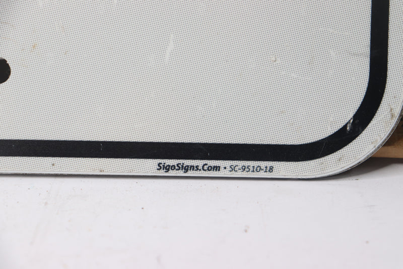 Sigo Signs No Trespassing Personalized Metal Signs White 12" x 18" SC-9510-18