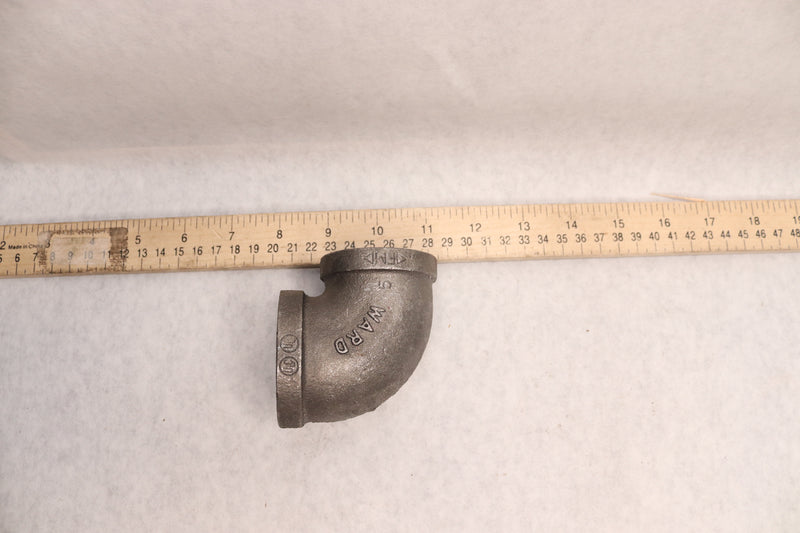 Ward 90 Degree Reducing Elbow Malleable Iron 1-1/4" x 1-1/2"