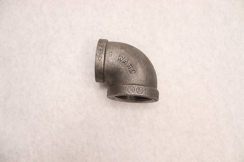 Ward 90 Degree Reducing Elbow Malleable Iron 1-1/4" x 1-1/2"
