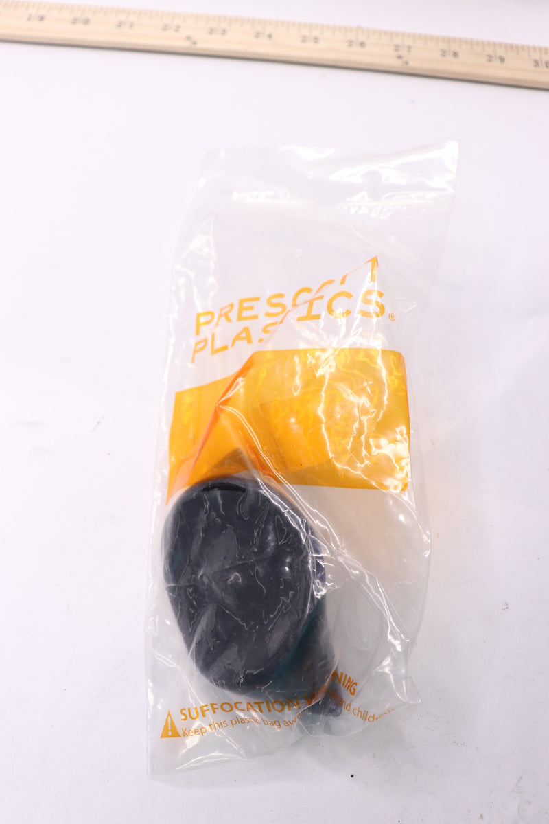 Prescott Plastics Round Vinyl Plug Insert Black Rubber End Cap 2"
