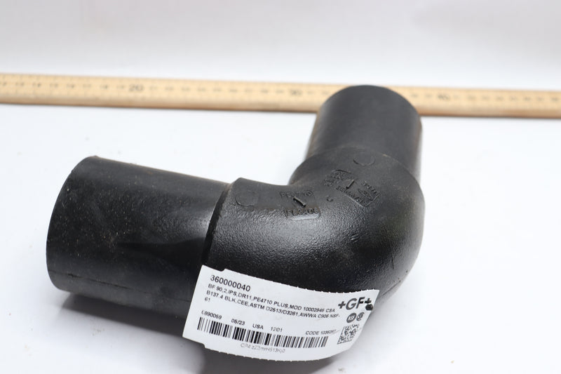 GF Central 90 Degree Elbow BF IPS Gas Fitting PE4710 CEE 2" 360000040