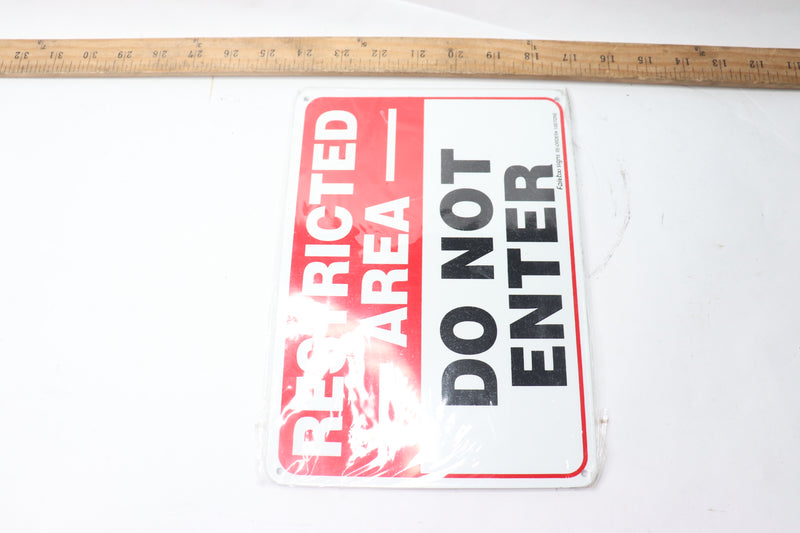 Faittoo Restricted Area Sign Do Not Enter Sign Metal 10" x 7" 1007DNE