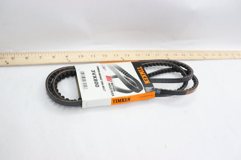 Timken Power-Wedge Cog-Belt 3VX Polyester Black 80" OAL x 0.3125" H x 0.3750" W