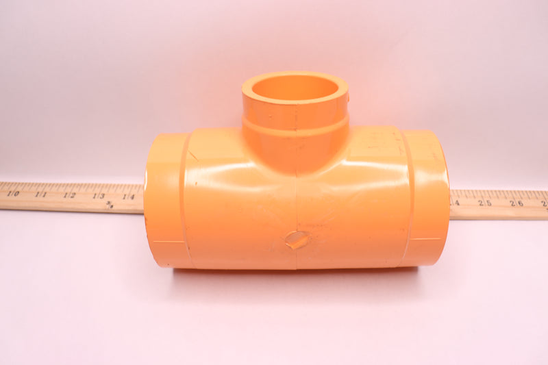 Lasco Tee Fitting PVC White 2" x 2" x 1/2" 401247RMC -As Seen