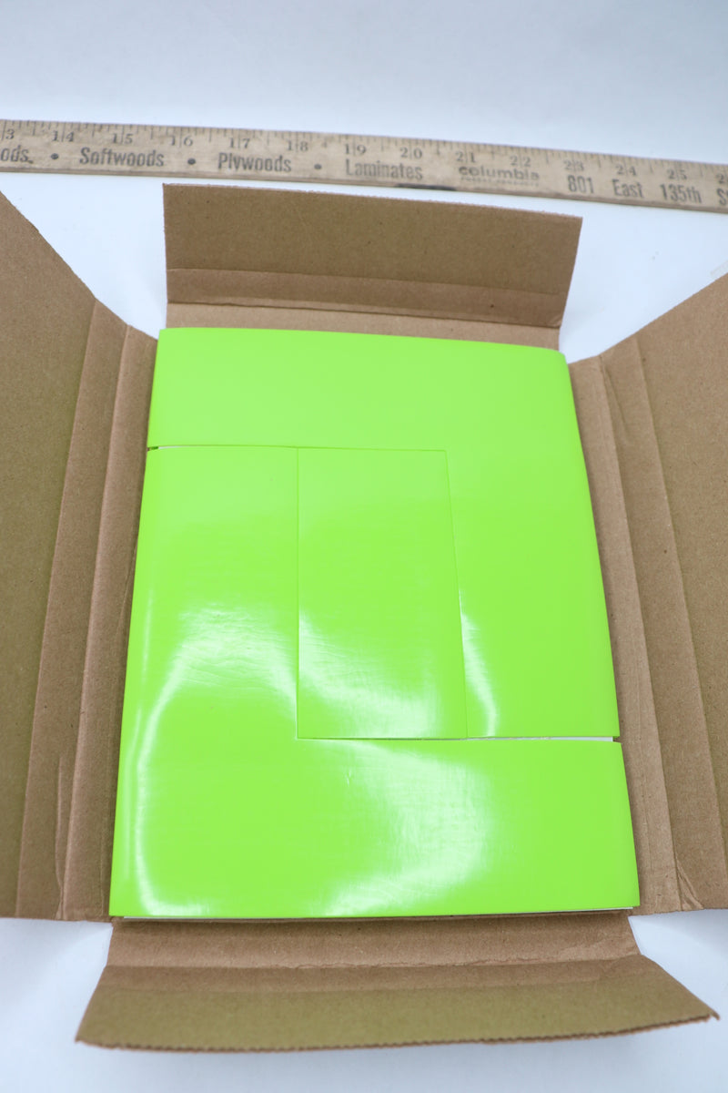 (24-Pk) Uline Mighty Line Deluxe Safety Tape Angles Lime 6" x 6" x 2"