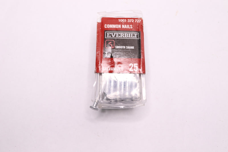 (25-Pk) Everbilt Galvanized Common Nails 3" 803474