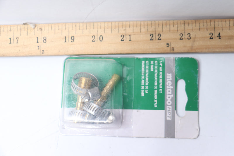 Metabo HPT Air Hose Repair Kit Brass Splicers Steel Clamps 1/4" 115162M