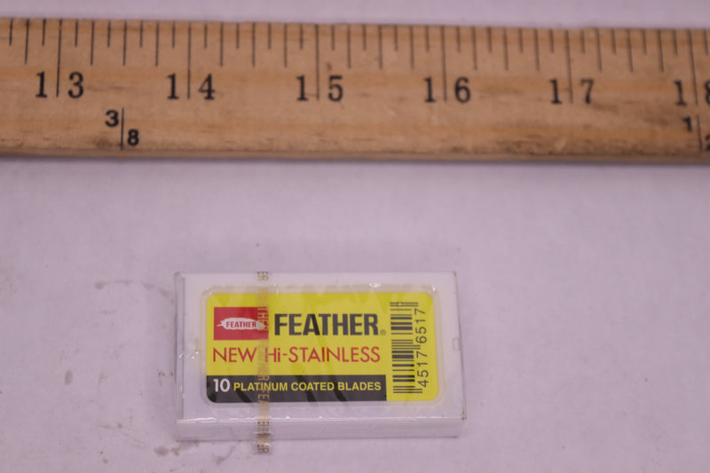 (10-Pk) Feather Double Edge Safety Razor Blades