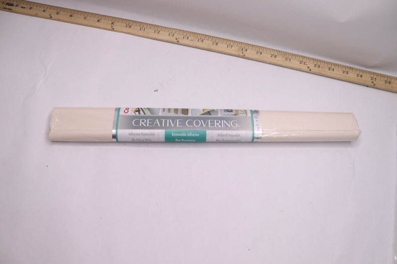 Self-Adhesive Shelf Liner Multi-Purpose Contact Paper Vinyl White 18" W x 9' L