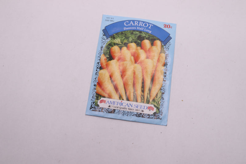 American Seed Carrot Danvers Half Long Seeds 7182 - As Shown Only