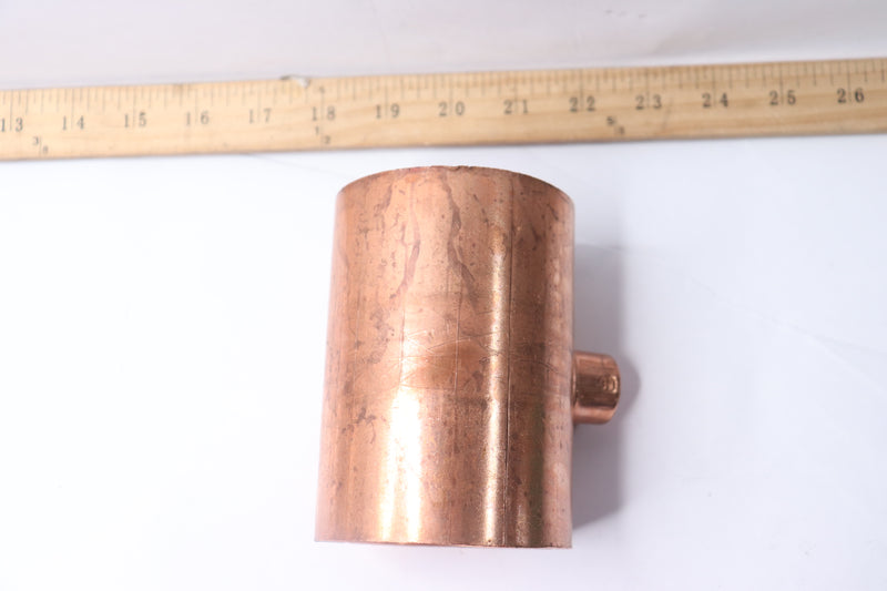 Mueller Reducing Tee Wrot Copper 3-1/8" x 3-1/8" x 7/8" OD W40146