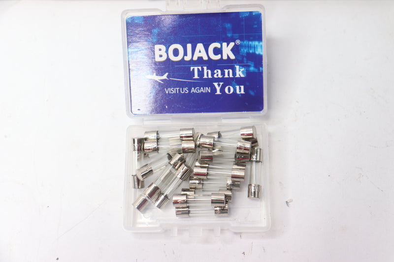 (20-Pk) Bojack Fast-Blow Glass Fuses 10amp 250V 5 x 20 MM 0.2 x 0.78"