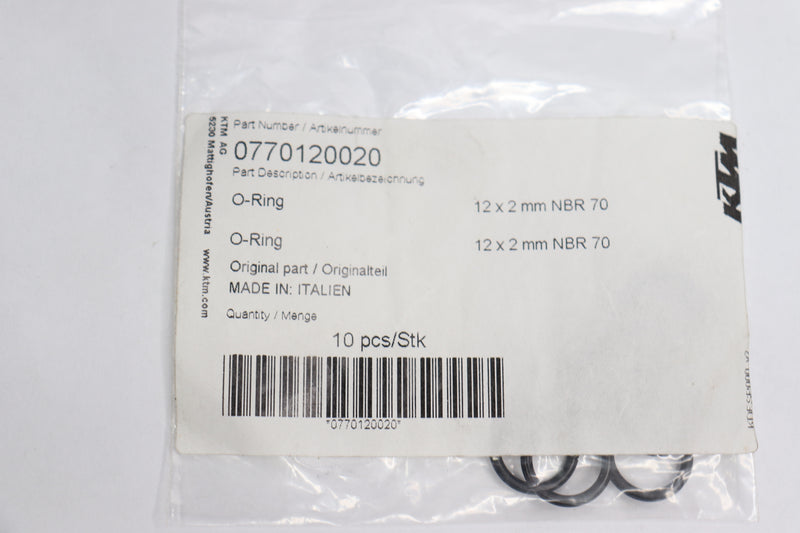 (10-Pk) KTM O-Ring NBR 70 12.00 x 2.00 0770120020