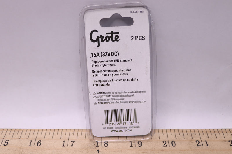 (2-Pk) Grote Ato Fuse With LED 15A 82-ANR-I-15A