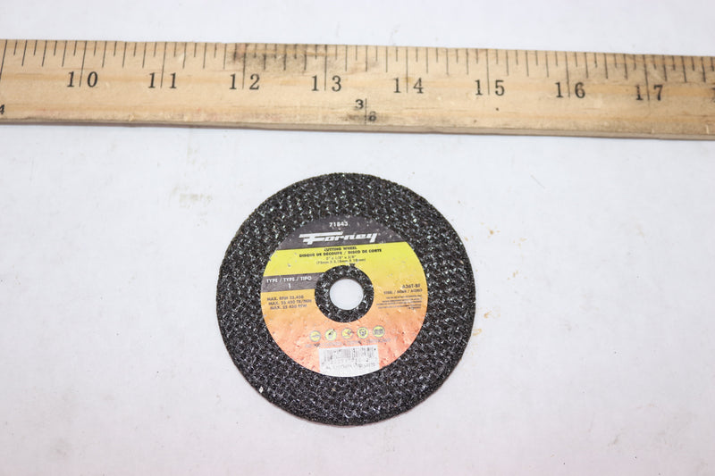 Forney Aluminum Oxide Cut-Off Wheel Type 1 3" x 1/8" x 3/8" A36T-BF